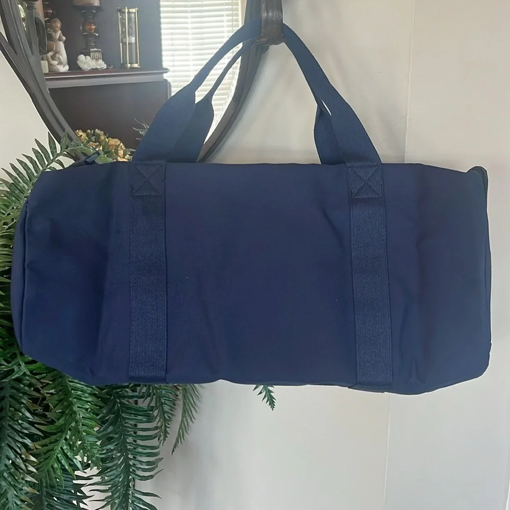 Brand New Polo Ralph Lauren Blue Duffle Bag w/ Embroidered Pony Colorful Logo